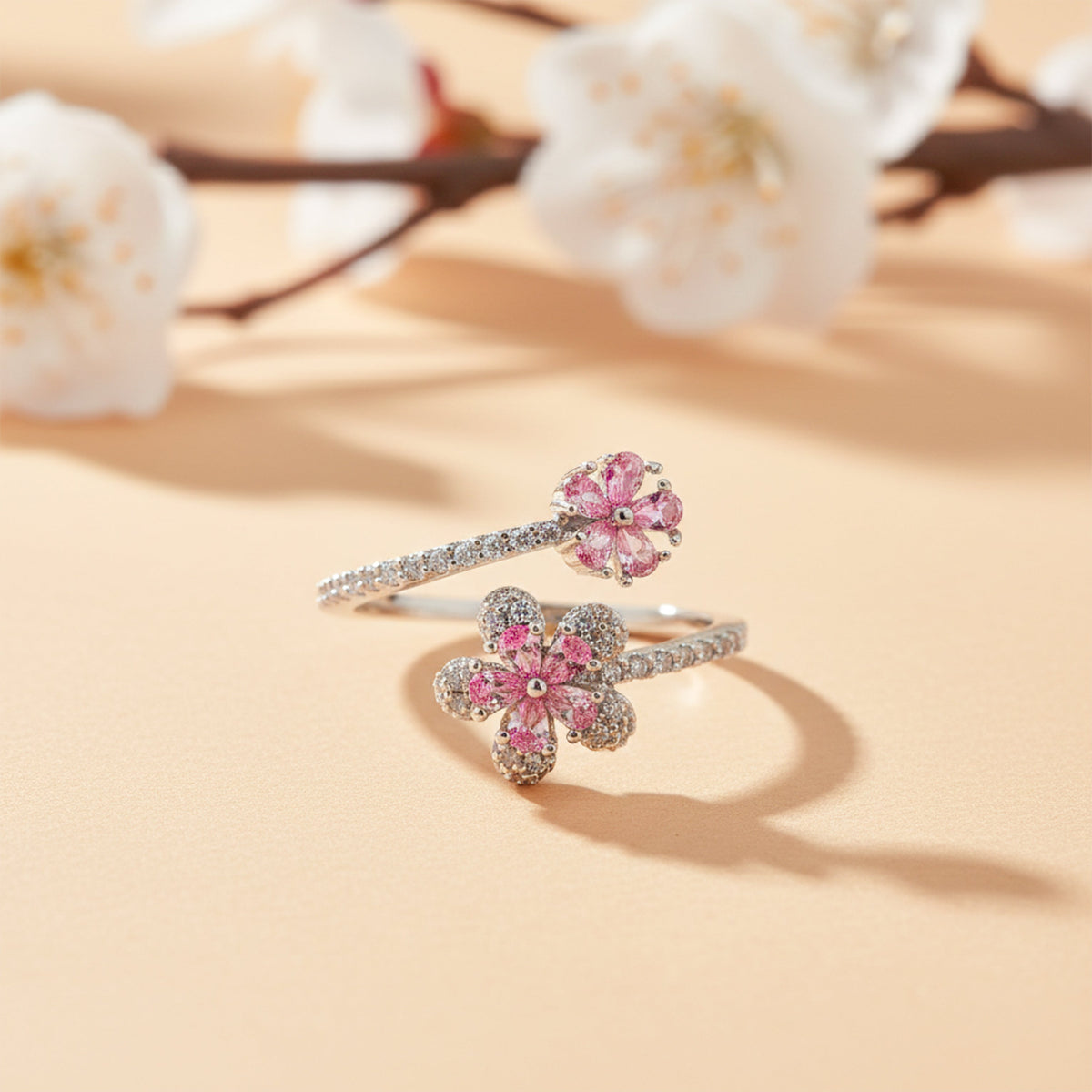 Eternal Sakura Blossom Ring jewellery product view 2