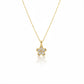 Sparkle Flower Crystal Pendant Necklace jewellery product view 4