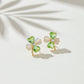 Verdant Elegance Clover Earrings jewellery product view 4