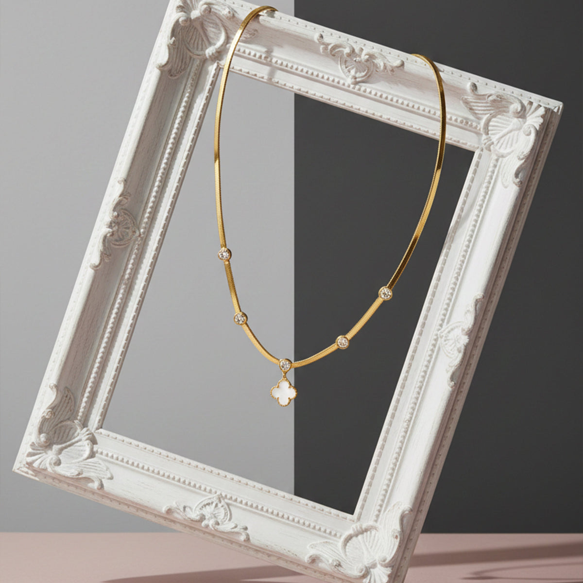 Ira Clover Necklace jewellery product view 7