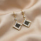 Crystal Square Luxe Earrings jewellery product view 3