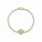 Royal Halo Diamond Tennis Bracelet jewellery product view 5