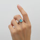 Azure Teardrop Halo Ring jewellery product view 1