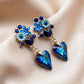 Blue Blossom Dangle Earrings jewellery product view 3