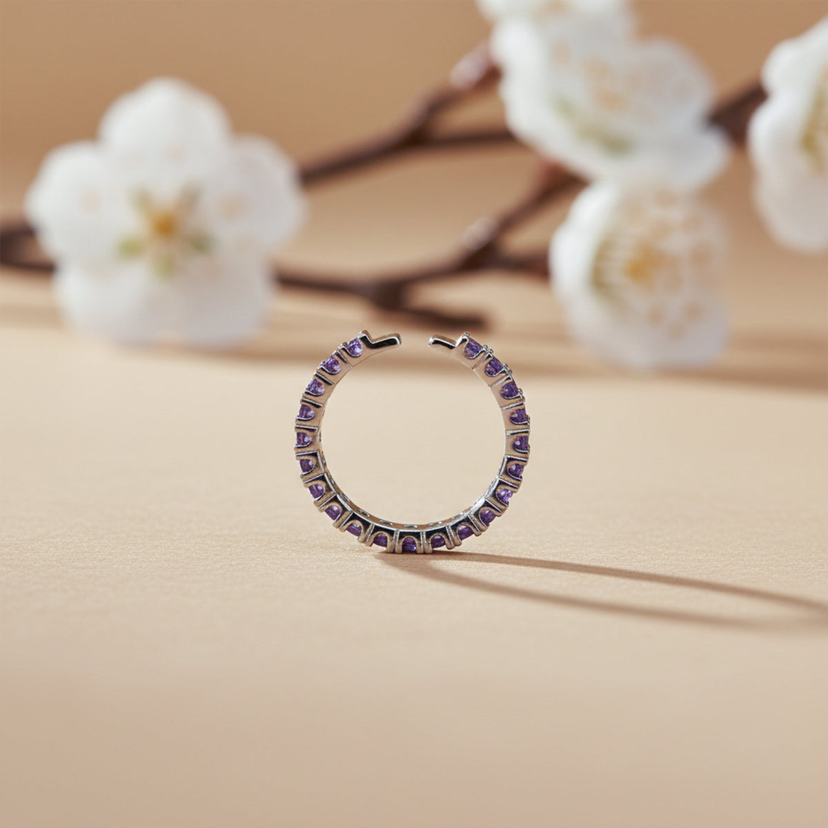 Violet Eternity Ring jewellery product view 3