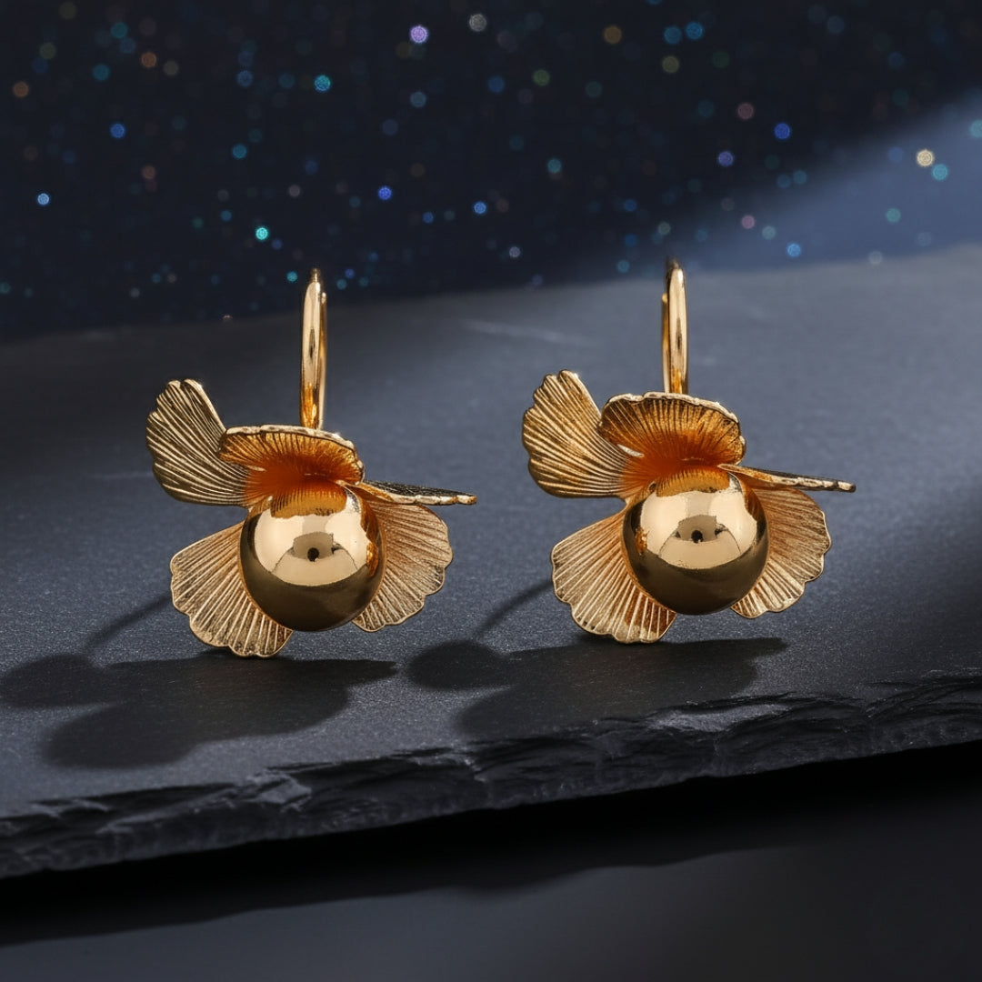 Flora Shine Earrings jewellery product view 2