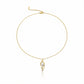 Minimal Gold Pearl Drop Pendant Necklace jewellery product view 5