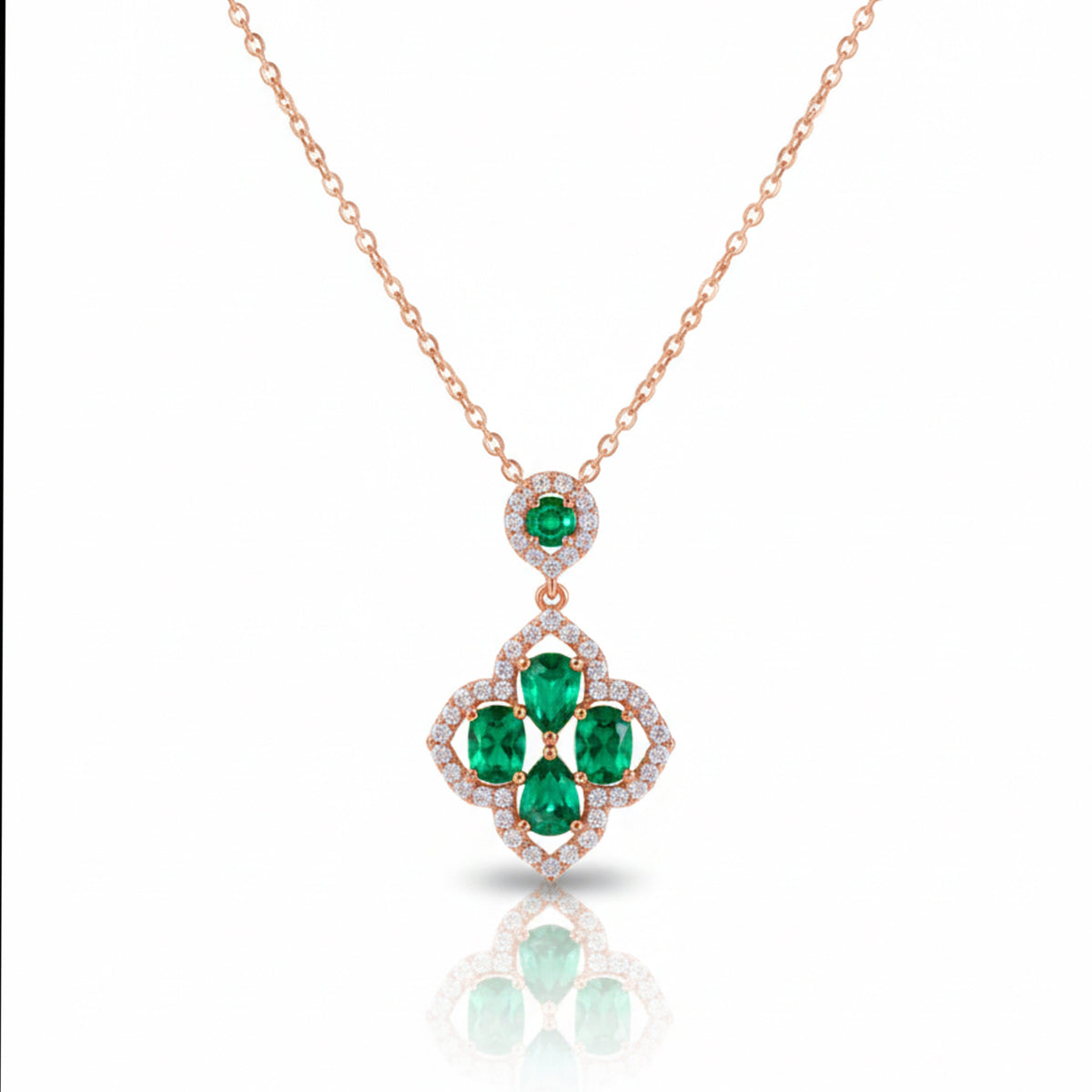 Suhasini Emerald Envy Necklace jewellery product view 5