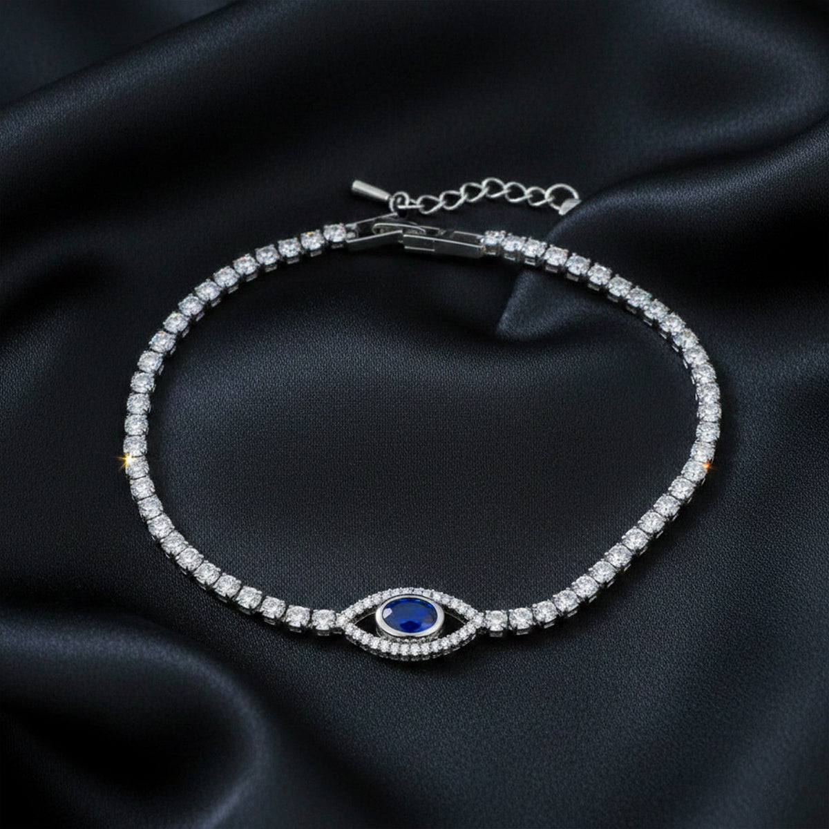 Blue Sapphire Evil Eye Bracelet jewellery product view 4