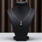 Floral Diamond Pearl Drop Gold Necklace jewellery product view 4