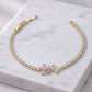 Celestial Pink Blossom Tennis Bracelet jewellery product view 3