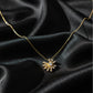 Aurielle Sunburst Diamond Pendant Necklace jewellery product view 4