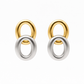 Timeless Dual Link Gold Silver Earrings jewellery product view 5