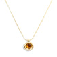 Amber Glow Gold Pendant Necklace jewellery product view 4