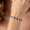 Blue Majesty Luxury Tennis Bracelet jewellery product view 1