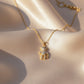 Diamond Teddy Bear Pendant Necklace jewellery product view 4