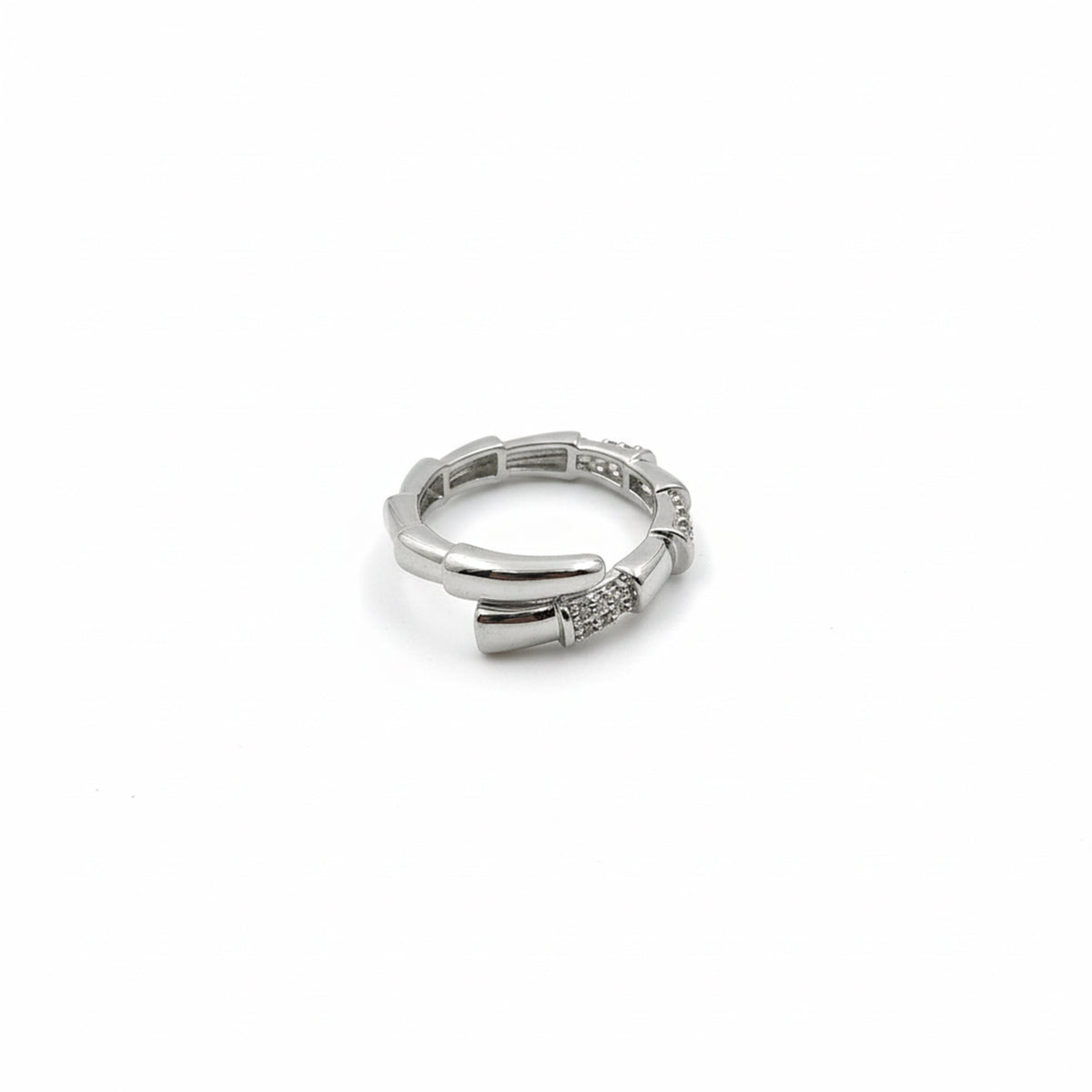 Curve Crystal Band Ring jewellery product view 4