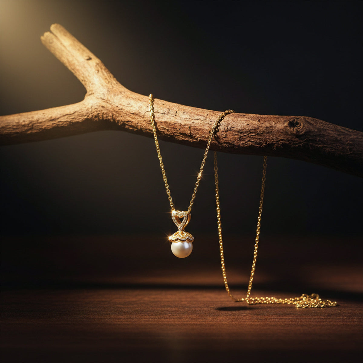 Eternal Love Pearl Necklace jewellery product view 2