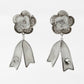 Camellia Flower Pearl Dangle Earrings jewellery product view 6
