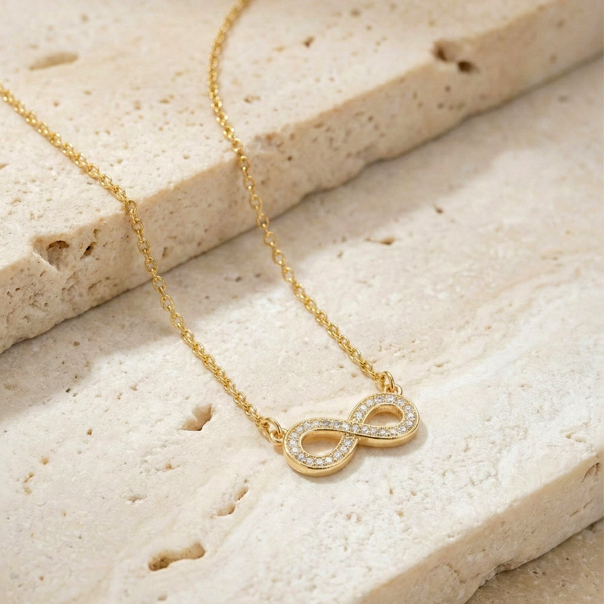 Lisha Infinity Necklace jewellery product view 4