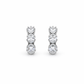 Eterna Glow Triple Diamond Hoops jewellery product view 5