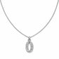Luxe Oval Crystal Pendant Necklace jewellery product view 7