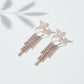 Butterfly Crystal Tassel Earrings jewellery product view 10