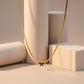 Dainty Minimal Flower Gold Chain Necklace jewellery product view 4