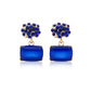 Blue Opulence Drops Earrings jewellery product view 6