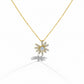 Aurielle Sunburst Diamond Pendant Necklace jewellery product view 8