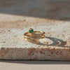 Emerald Diamond Snake Coil Ring jewellery product view 1