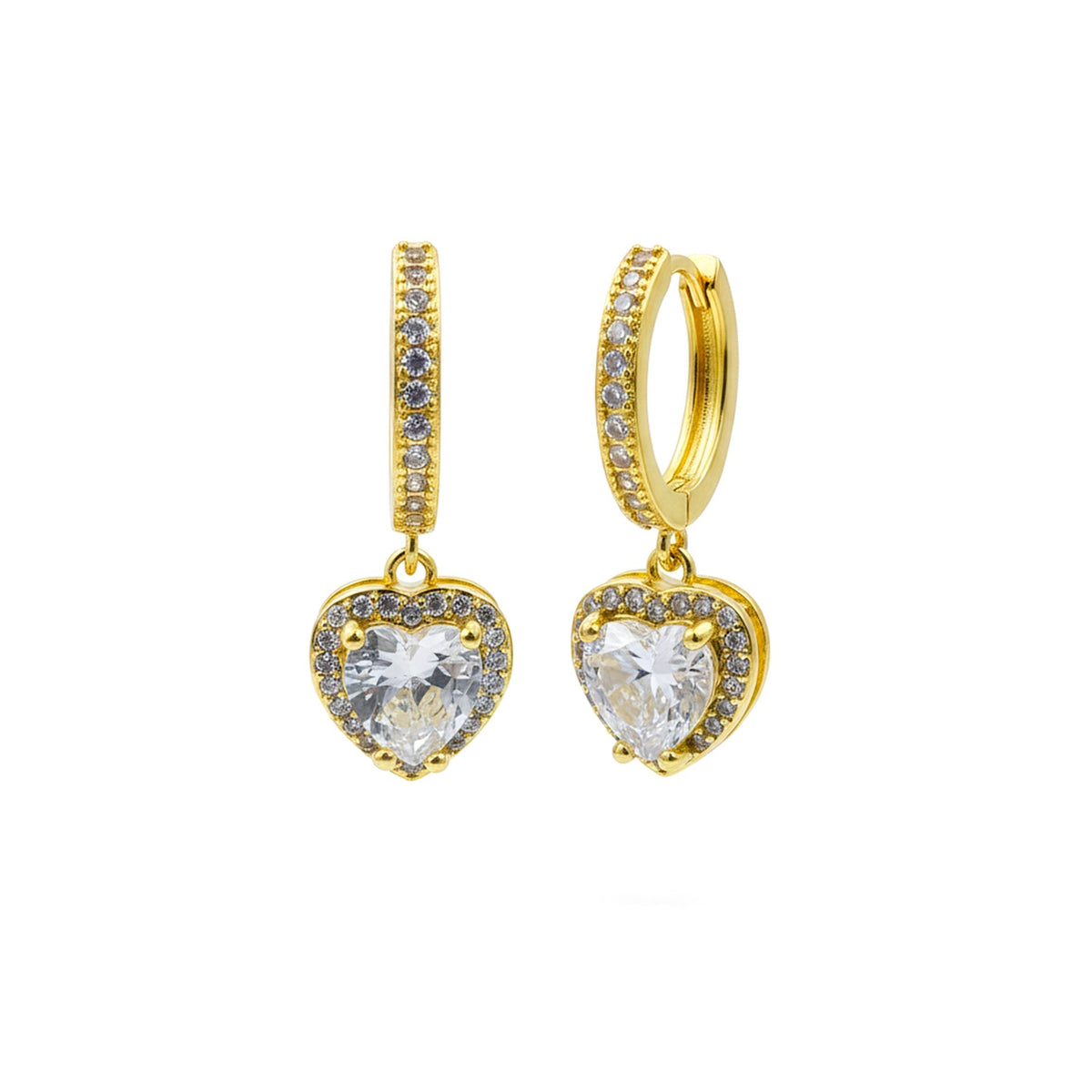 Zenvia Heart Luxe Earrings jewellery product view 6