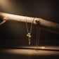 Elegant Gold Ribbon Bow Necklace jewellery product view 1