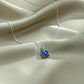 Aurielle Sapphire Bloom Necklace jewellery product view 4