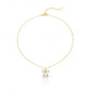 Princess Crystal Bow Pendant Necklace jewellery product view 4