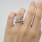 Celeste Sparkle Bow Infinity Ring jewellery product view 5