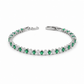 Elite Emerald Spark Tennis Bracelet jewellery product view 6