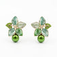 Celestial Green Petal Earrings jewellery product view 6