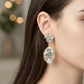 Blossom Pearl Enamel Drop Earrings jewellery product view 3