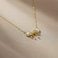 Celestine Luxe Ribbon Pearl Necklace jewellery product view 5