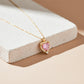Luxpenny Pink Heart Diamond Necklace jewellery product view 1