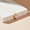 Luxpenny Pink Heart Diamond Necklace jewellery product view 1