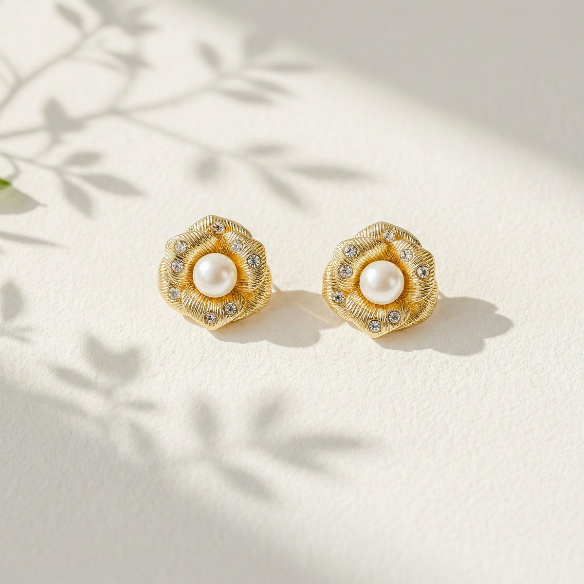 Queen’s Bloom Pearl Earrings jewellery product view 1