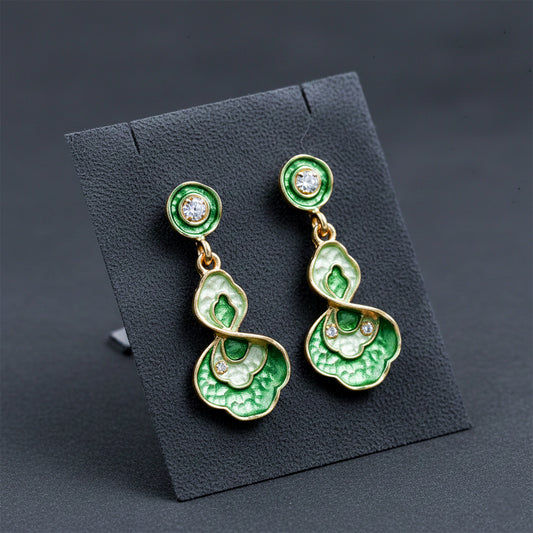 Opaline Green Luxe Earrings jewellery product view 1