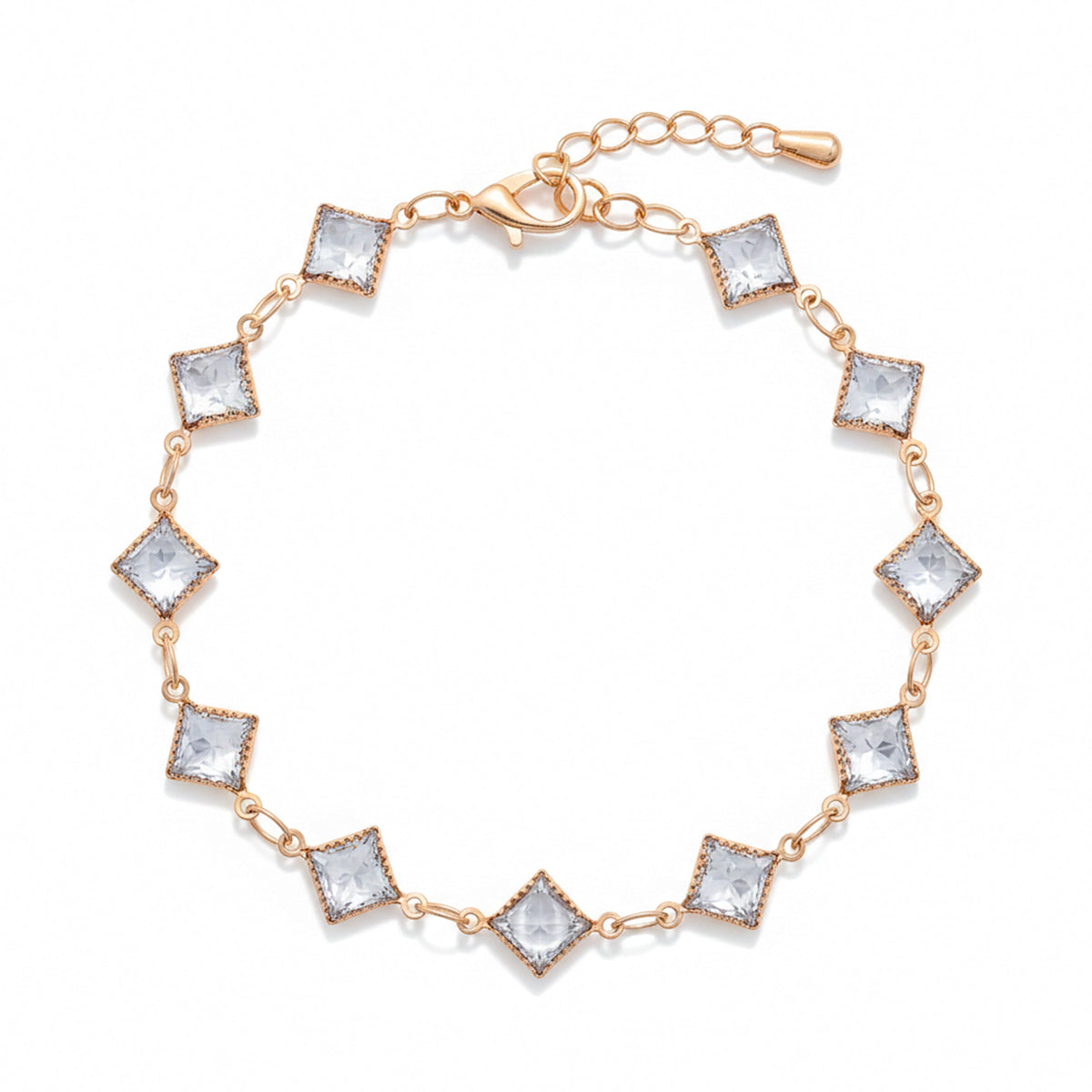 Veloura Geometric Crystal Bracelet jewellery product view 6