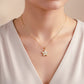 Sparkle Flower Crystal Pendant Necklace jewellery product view 3