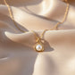 Teardrop Pearl Pendant Necklace jewellery product view 6