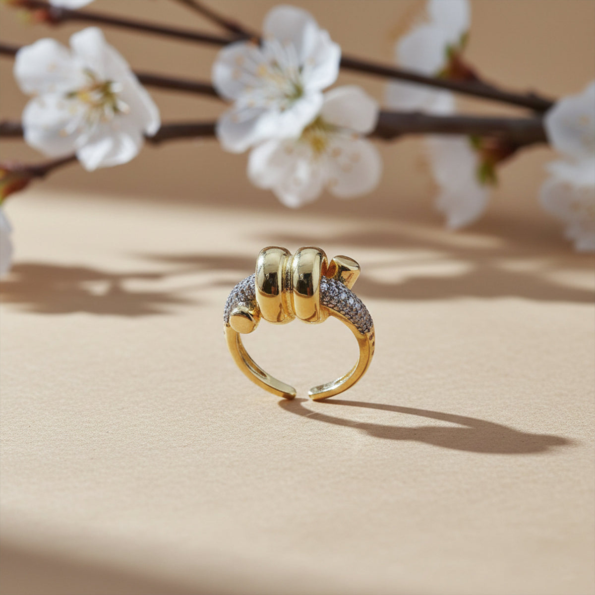 Trinity Luxury Diamond Ring jewellery product view 3