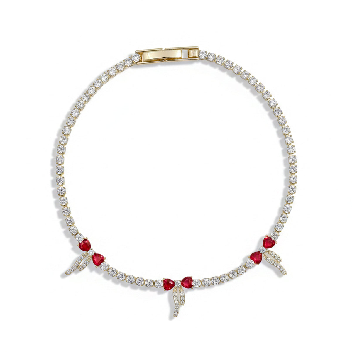 Crimson Luxe Diamond Bracelet jewellery product view 6