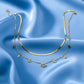 Evil Eye Layered Gold Necklace jewellery product view 4